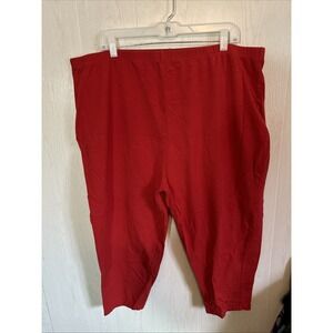 Miss Tina 3X Red Stretch Leggings Pants